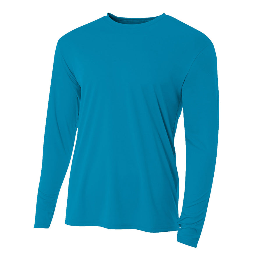A4 cooling long-sleeve in ELECTRIC BLUE