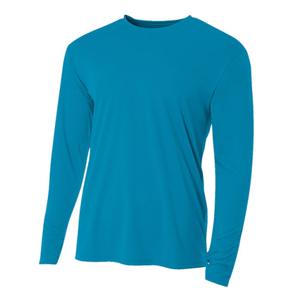 A4 cooling long-sleeve in ELECTRIC BLUE
