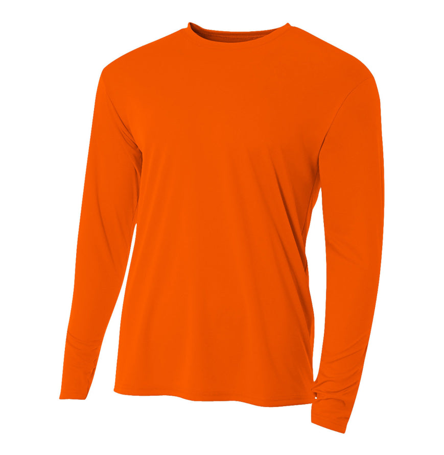 A4 cooling long-sleeve in SAFETY ORANGE